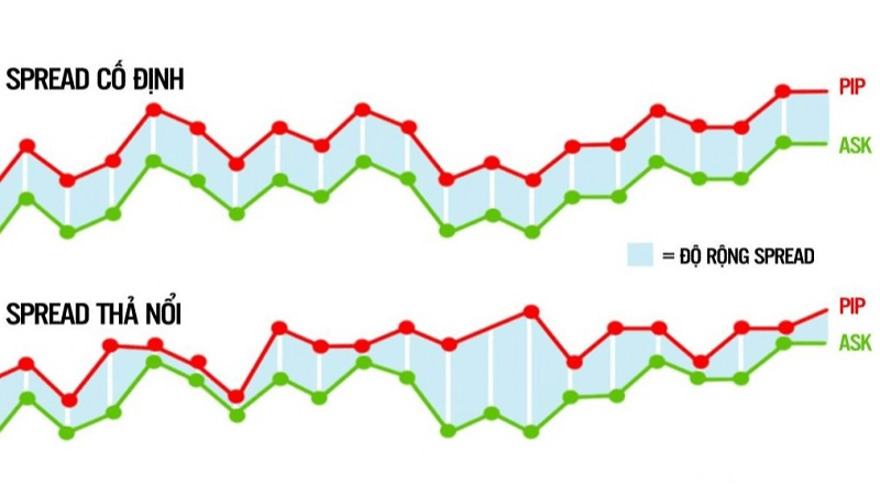 Thuật ngữ Spread trong Forex