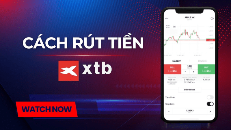 hướng dẫn rút tiền xtb