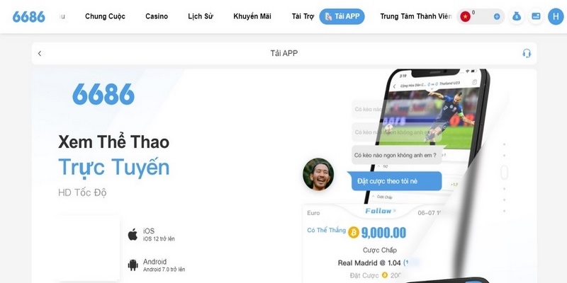 Hướng dẫn tải app 6686 với đường link chính thức